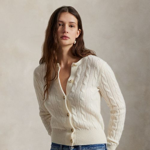 Cardigan torsadé à col rond en cachemire - Polo Ralph Lauren - Modalova