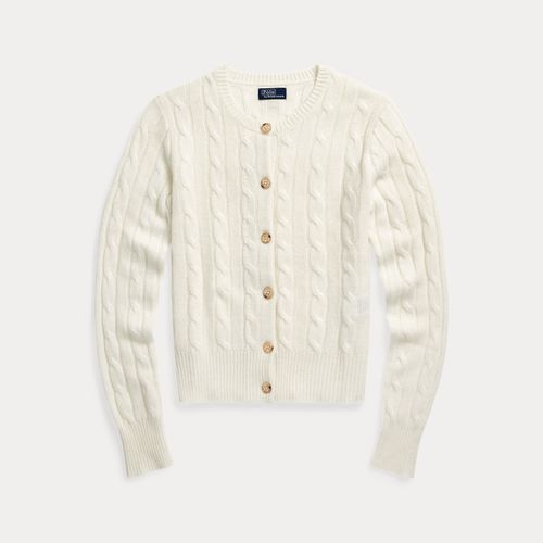 Cardigan torsadé à col rond en cachemire - Polo Ralph Lauren - Modalova