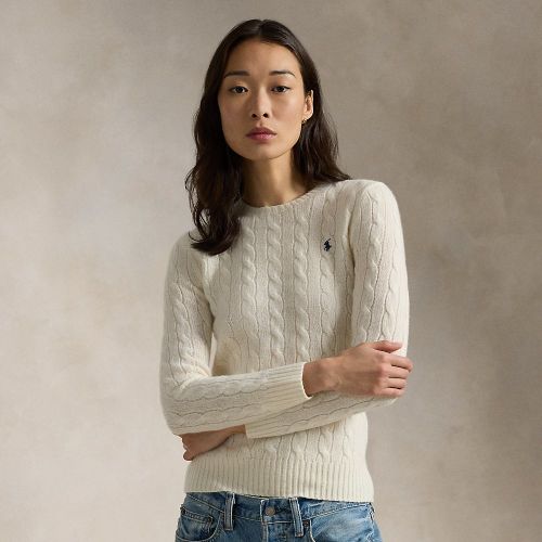 Pull à torsades en laine et cachemire - Polo Ralph Lauren - Modalova