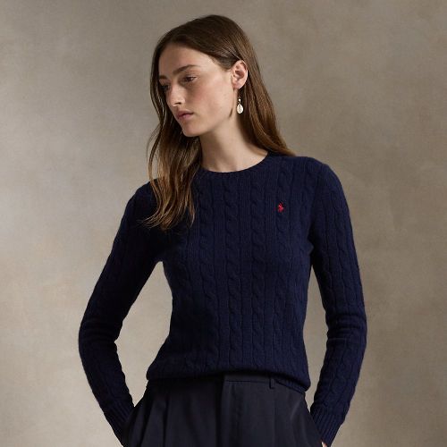 Pull à torsades en laine et cachemire - Polo Ralph Lauren - Modalova