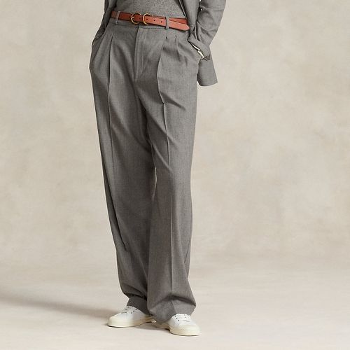 Pantalon droit flanelle laine mélangée - Polo Ralph Lauren - Modalova