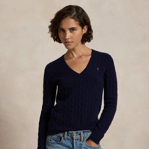 Pull col en V torsadé laine et cachemire - Polo Ralph Lauren - Modalova