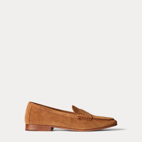 Mocassins penny loafer poney gaufré daim - Polo Ralph Lauren - Modalova