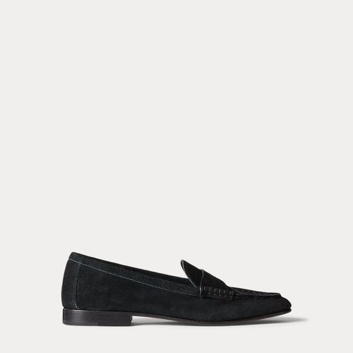 Mocassins penny loafer poney gaufré daim - Polo Ralph Lauren - Modalova