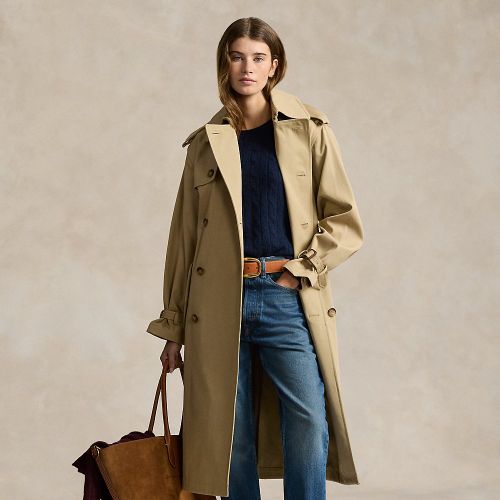 Trench-coat croisé en sergé - Polo Ralph Lauren - Modalova