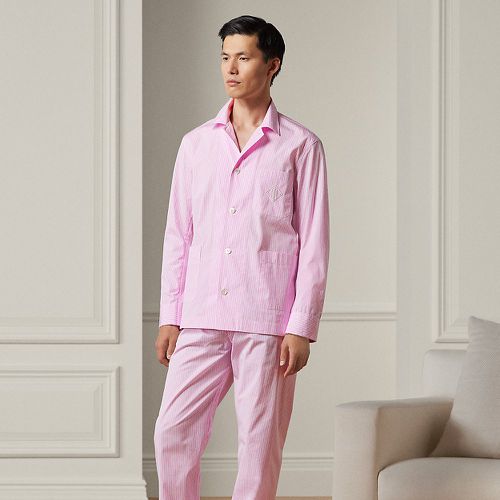 Pyjama à monogramme en popeline - Purple Label - Modalova