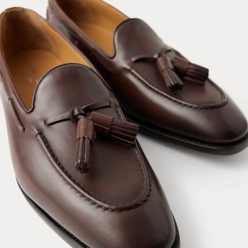 Mocassins Luther en vachette à pampilles - Purple Label - Modalova