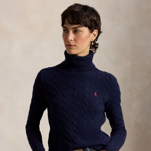 Pull col roulé torsadé laine cachemire - Polo Ralph Lauren - Modalova