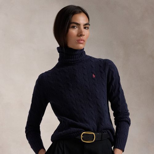 Pull col roulé torsadé laine cachemire - Polo Ralph Lauren - Modalova