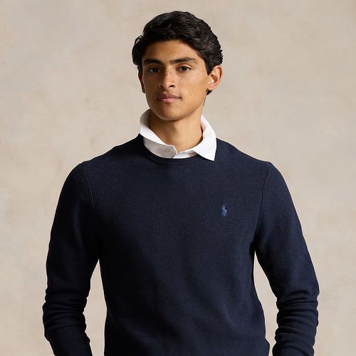 Pull à col rond en coton texturé - Polo Ralph Lauren - Modalova