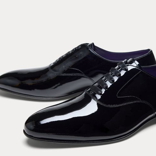 Chaussures Paget en vachette vernie - Purple Label - Modalova