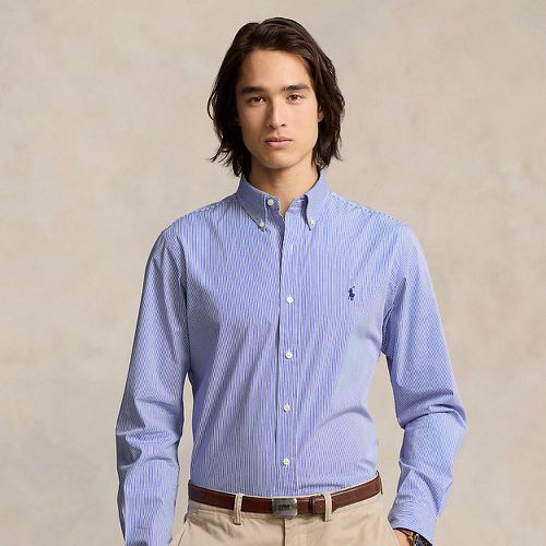 Chemise rayée cintrée popeline stretch - Polo Ralph Lauren - Modalova