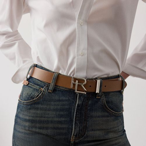 Ceinture RL en cuir bourdé - Collection - Modalova