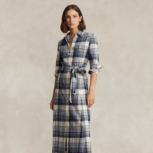 Robe-chemise écossaise en coton - Polo Ralph Lauren - Modalova