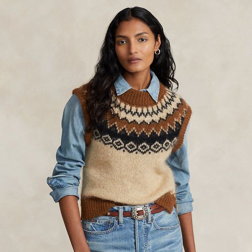 Pull Fair Isle sans manches en laine - Polo Ralph Lauren - Modalova