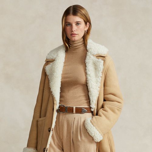 Veste réversible en peau lainée - Polo Ralph Lauren - Modalova