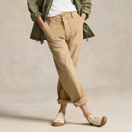 Pantalon utilitaire satinette de coton - Polo Ralph Lauren - Modalova