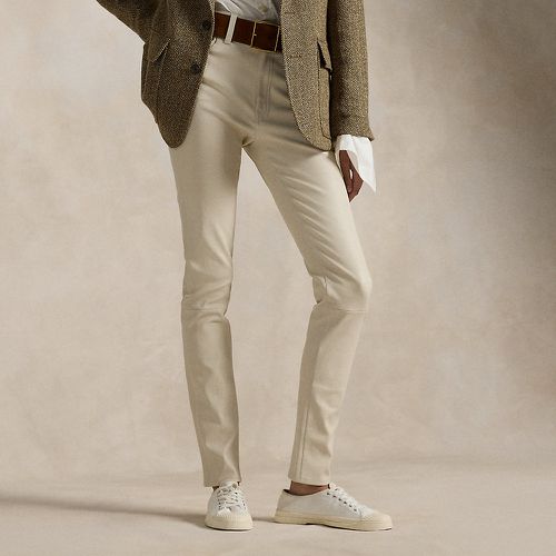 Pantalon super slim 5 poches en agneau - Polo Ralph Lauren - Modalova