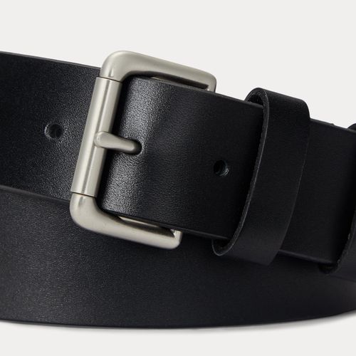 Ceinture en cuir à boucle rouleau - Polo Ralph Lauren - Modalova