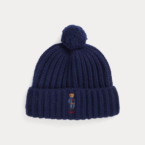 Bonnet Polo Bear côtelé à pompon - Polo Ralph Lauren - Modalova