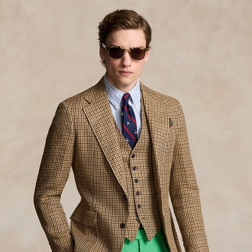 La veste RL67 à carreaux en lin et soie - Polo Ralph Lauren - Modalova
