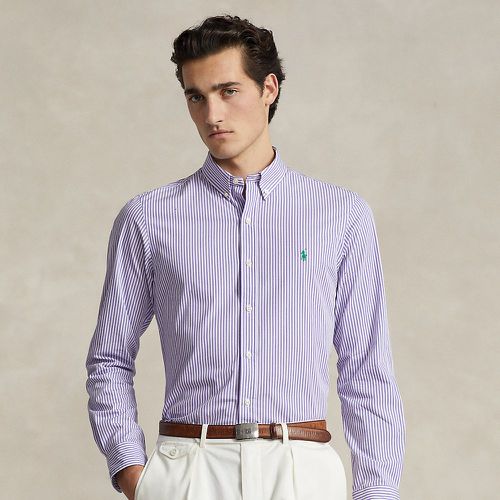 Chemise rayée Slim Fit popeline stretch - Polo Ralph Lauren - Modalova