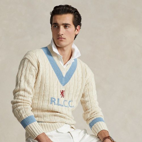 Pull de cricket brodé en coton mélangé - Polo Ralph Lauren - Modalova