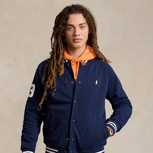 Veste baseball triple poney molleton - Polo Ralph Lauren - Modalova