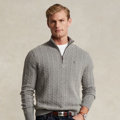 Pull en tricot torsadé de laine et coton - Polo Ralph Lauren - Modalova