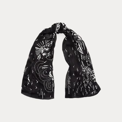 Foulard en gaze de soie à motif plage - Collection - Modalova