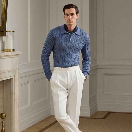 Pantalon Gregory fait main en lin - Purple Label - Modalova