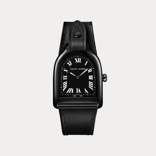 Petite montre finition acier noir - Ralph Lauren - Modalova