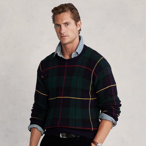 Pull à motif écossais tricoté à la main - Polo Ralph Lauren - Modalova