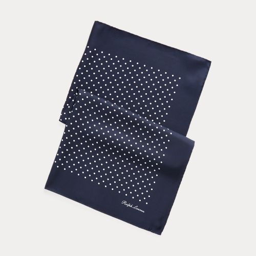Foulard à pois en soie - Purple Label - Modalova