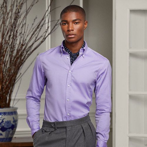 Chemise en grain Oxford délavée - Purple Label - Modalova