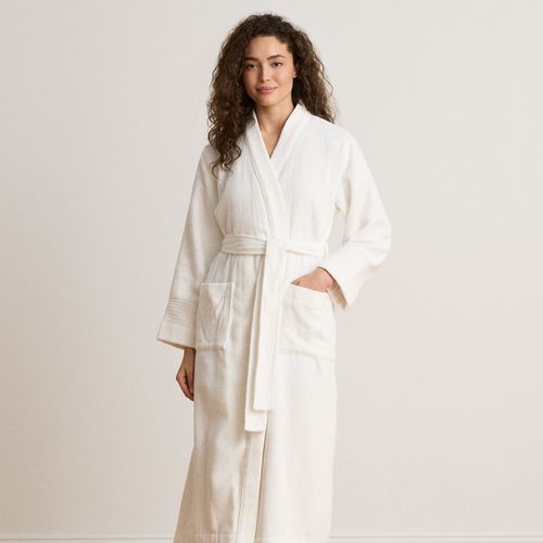 Peignoir personnalisé en coton éponge - Lauren - Modalova