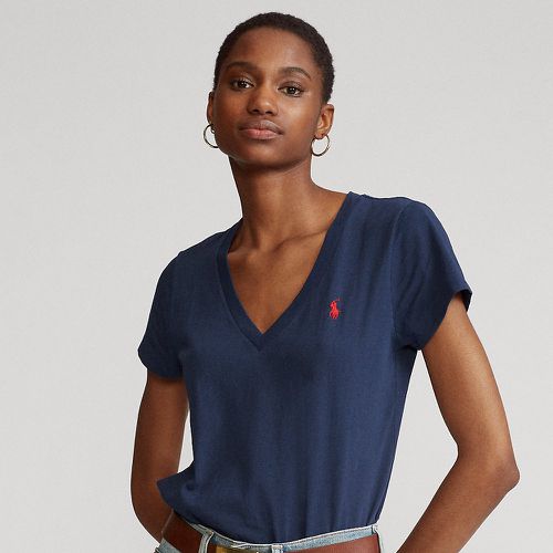 T-shirt col en V en jersey - Polo Ralph Lauren - Modalova