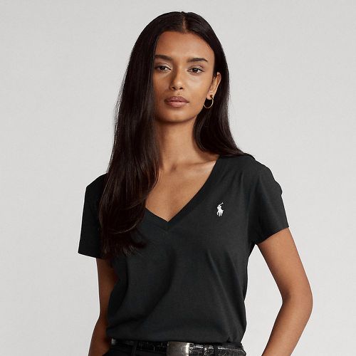 T-shirt col en V en jersey - Polo Ralph Lauren - Modalova