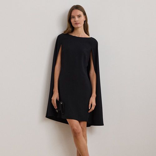 Robe de cocktail à cape en georgette - Lauren - Modalova