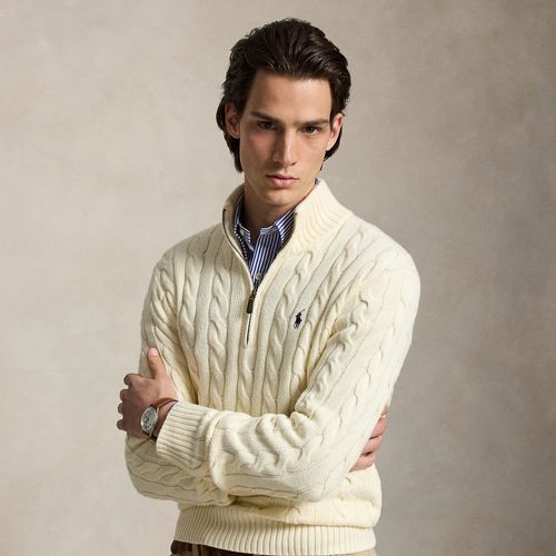 Pull demi-zippé en coton torsadé - Polo Ralph Lauren - Modalova