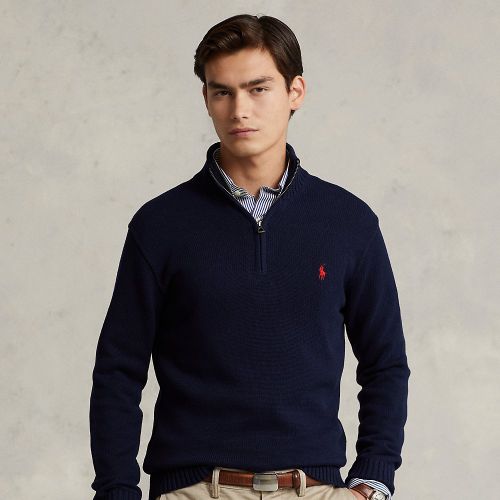 Pull demi-zippé en coton - Polo Ralph Lauren - Modalova