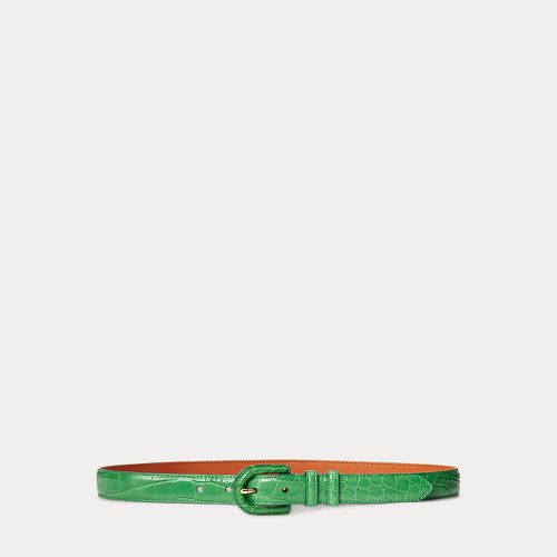 Ceinture en alligator avec boucle - Collection - Modalova