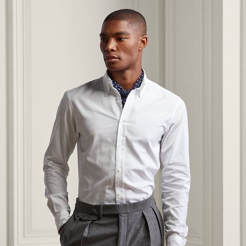 Chemise en grain Oxford délavée - Purple Label - Modalova