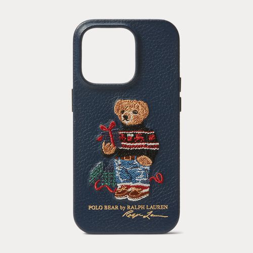 Coque iPhone 15 Pro Polo Bear en cuir - Polo Ralph Lauren - Modalova