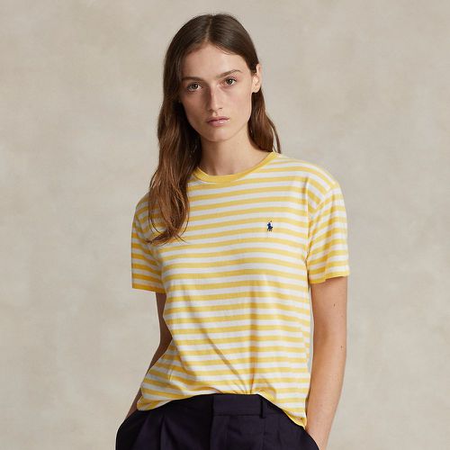 T-shirt à col rond en coton bio rayé - Polo Ralph Lauren - Modalova