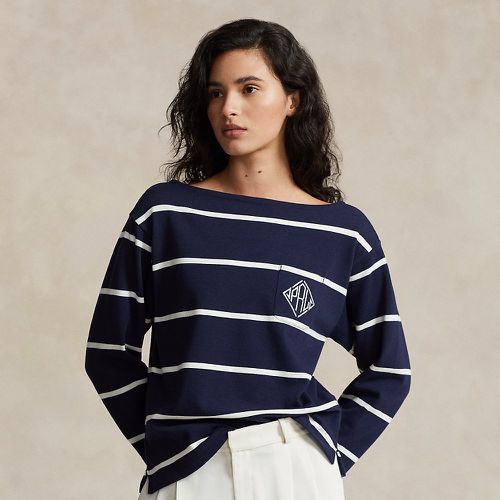 T-shirt rayé à monogramme en jersey - Polo Ralph Lauren - Modalova