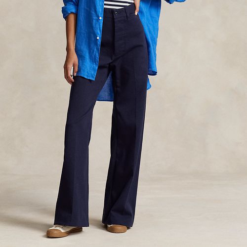 Pantalon jambe large sergé coton stretch - Polo Ralph Lauren - Modalova