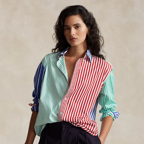 Chemise ample fantaisie rayée en coton - Polo Ralph Lauren - Modalova