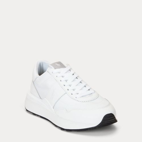 Baskets Train 89 en cuir et tissu Oxford - Polo Ralph Lauren - Modalova