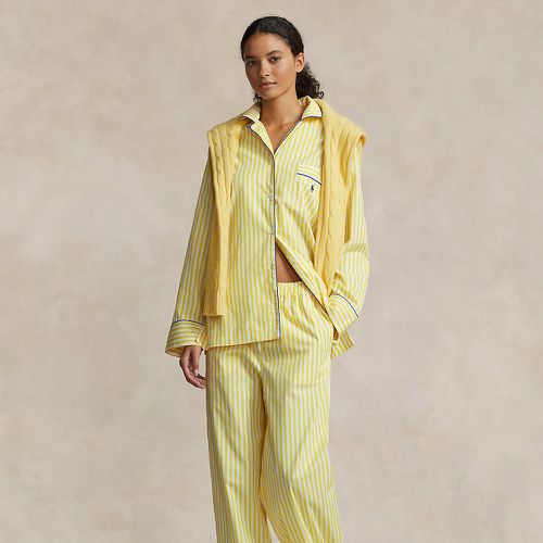 Pyjama à manches longues en popeline - Polo Ralph Lauren - Modalova